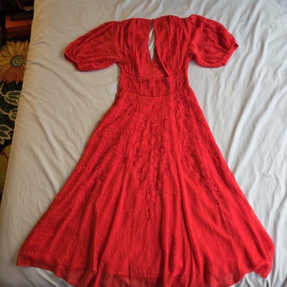 ALL SAINTS ❤️ Aspen Embroidered Maxi Dress sz 0 - like new! - Picture 13 of 16